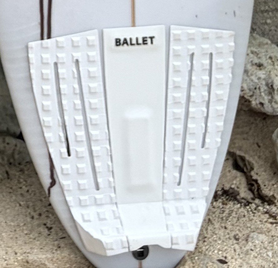 Ballet traction pads on the tails of my boards